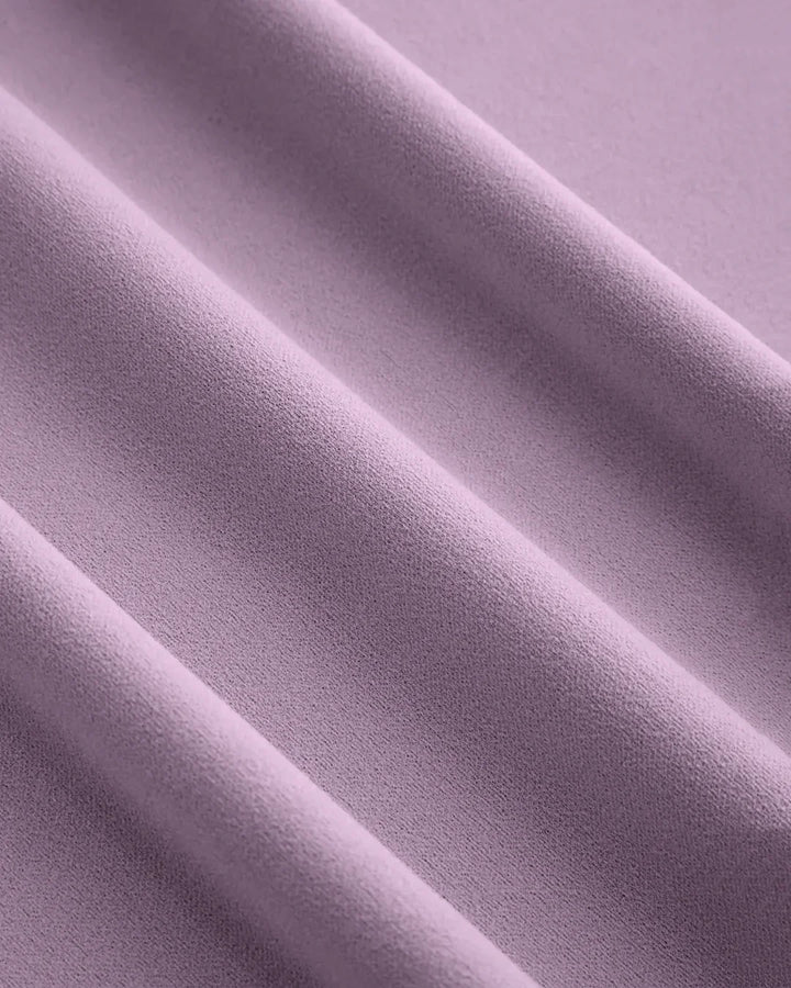 Lilac V-Neck Fishtail Midi Dress